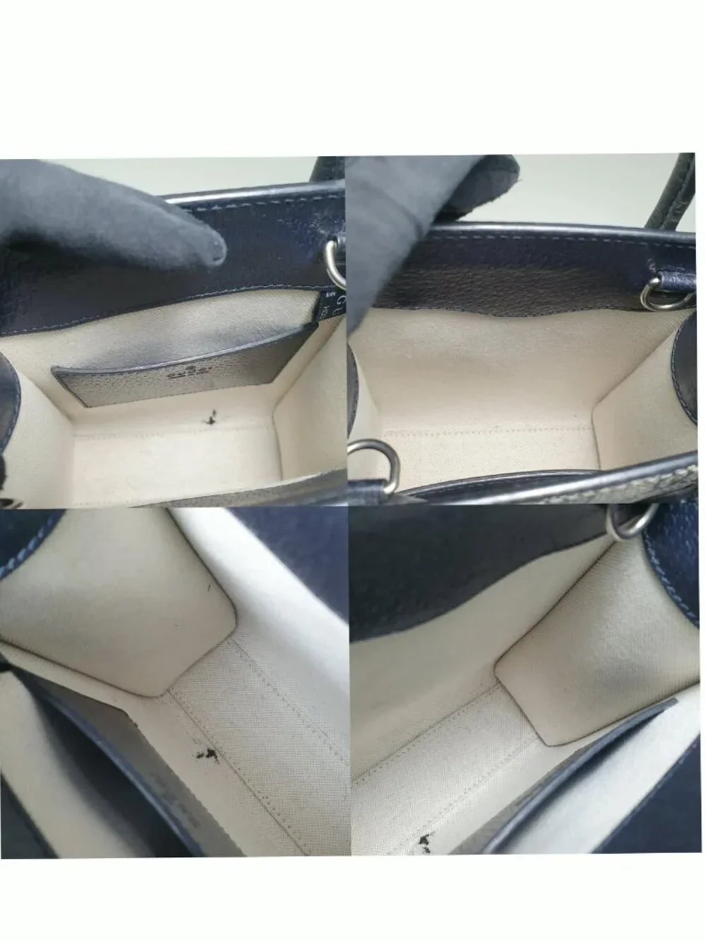 Authentic Gucci GG Supreme Mini Tote Bag Monogram Crossbody - Picture 8 of 11